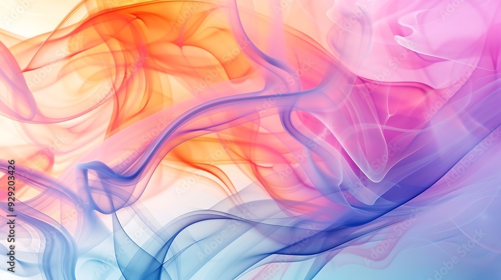 Abstract background with vibrant, colorful smoke flowing in dynamic patterns Abstract background with vibrant, colorful smoke flowing in dynamic patterns