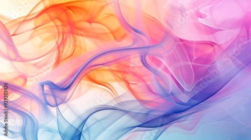 Abstract background with vibrant, colorful smoke flowing in dynamic patterns