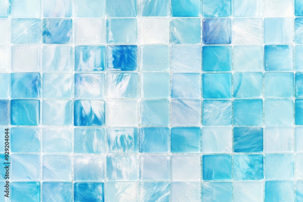 This exquisite mosaic showcases a breathtaking array of captivating shades of blue, perfectly capturing the essence and beauty of ocean waves. It is a superb choice for pools and decorative surfaces This exquisite mosaic showcases a breathtaking array of captivating shades of blue, perfectly capturing the essence and beauty of ocean waves. It is a superb choice for pools and decorative surfaces