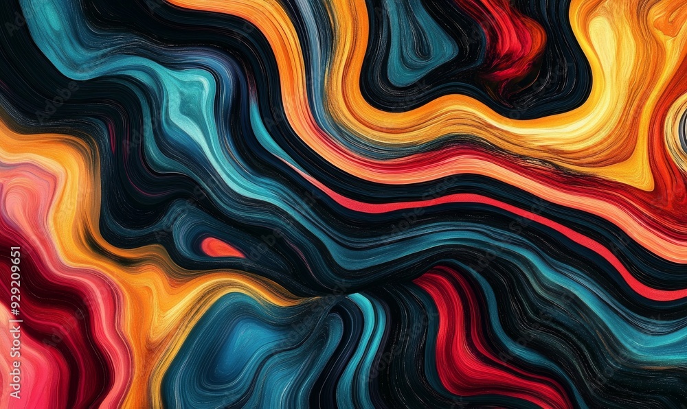 Fototapeta premium Abstract marbel designs Colorful Liquid Swirls