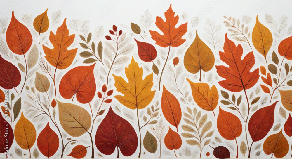 seamless pattern with autumn leaves seamless pattern with autumn leaves