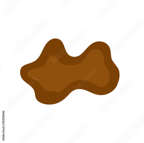 Puddle mud vector cartoon