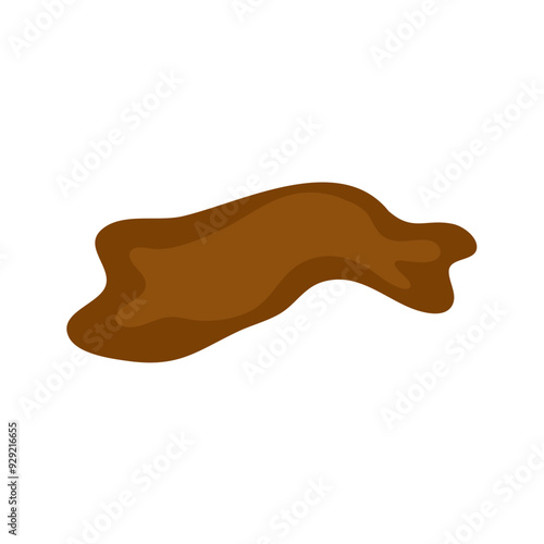 Puddle mud vector cartoon