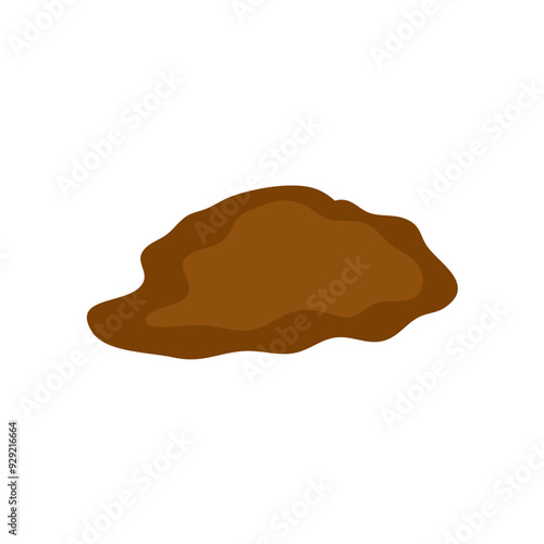 Puddle mud vector cartoon