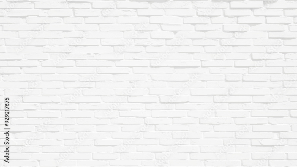 Fototapeta premium white brick wall background. Detail of a white brick wall texture. White brick wall background seamless pattern. white brick wall texture background