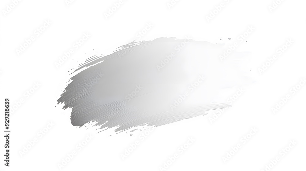 Obraz premium Black and Silver Paint Stroke on White Background, Abstract Image, Texture, Pattern, Wallpaper, Cover and Screen of Smartphone, Cell Phone, Computer, Laptop, 9:16 and 16:9 Format