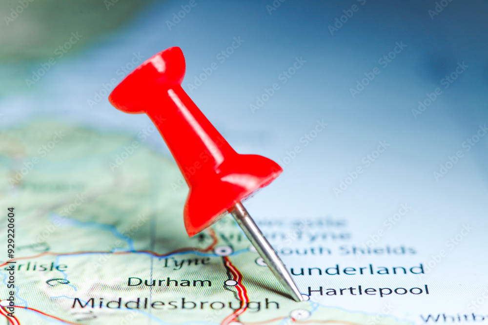 Hartlepool, Great Britain pin on map Hartlepool, Great Britain pin on map