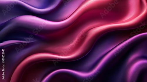 Abstract purple and red satin fabric forming an elegant background