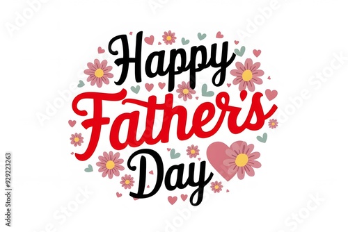 Wallpaper Mural Happy Father's Day caligraphy in vector Torontodigital.ca