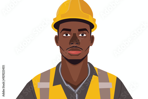 construction worker stock image isolated vector style