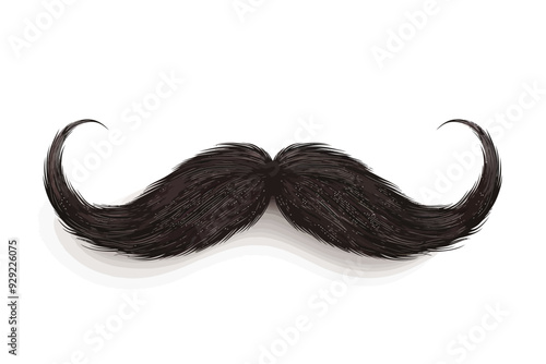 mustache stock image isolated vector style