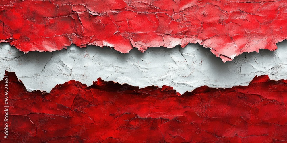Red and Grey Abstract Texture with Cracked Paint Red and Grey Abstract Texture with Cracked Paint