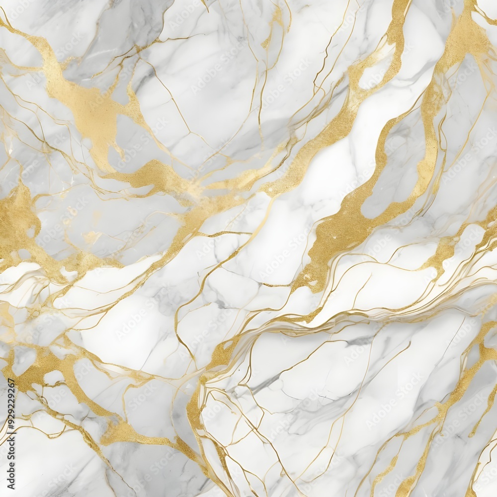 Fototapeta premium Elegant marble texture with subtle gold veins 