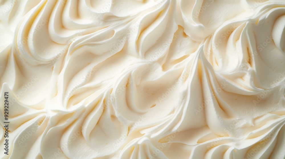 Delicious whipped cream forming a smooth creamy texture Delicious whipped cream forming a smooth creamy texture