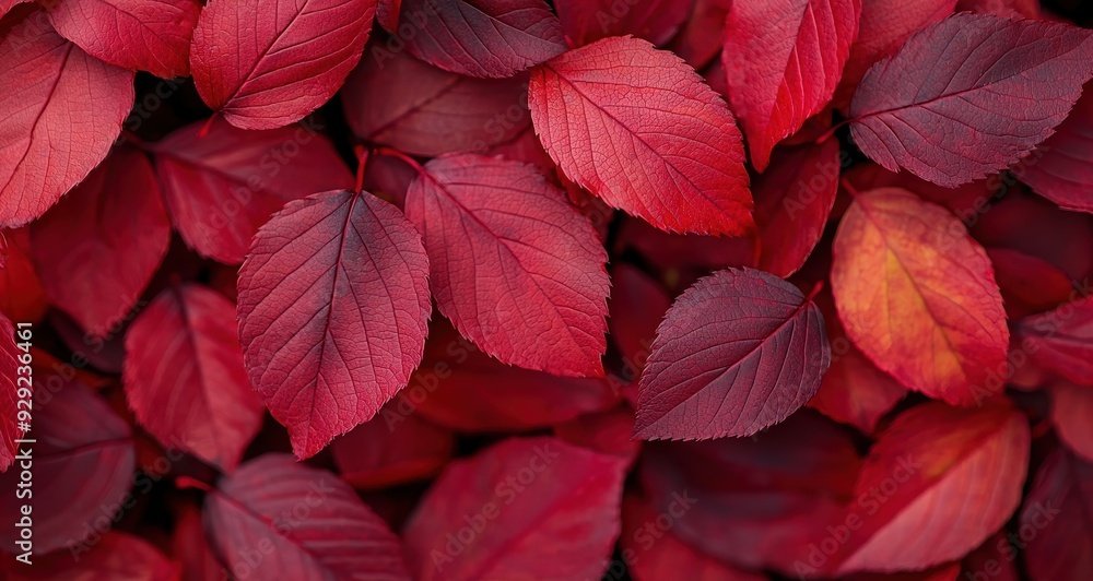 Vibrant red leaves in autumn Vibrant red leaves in autumn