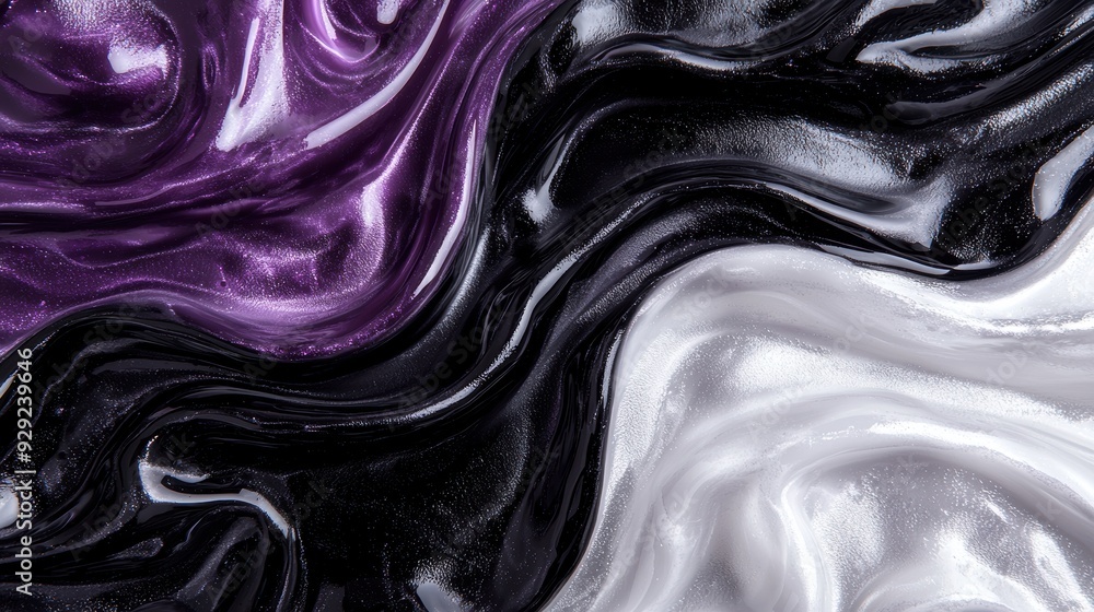 Obraz premium Vibrant abstract fluid art background