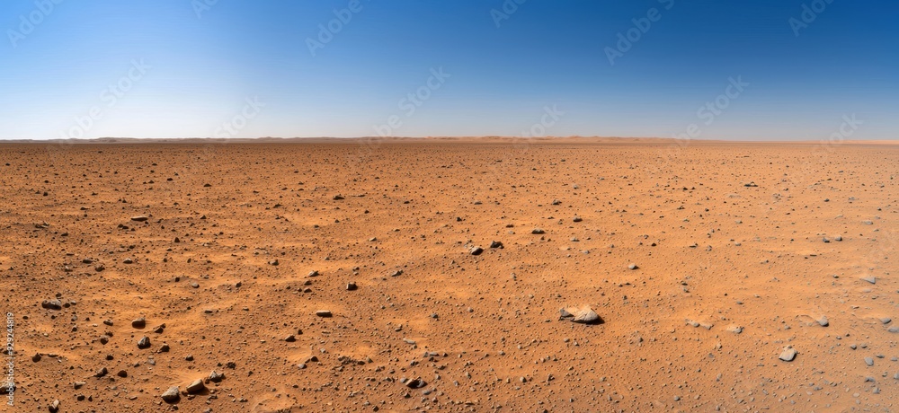 vast desert landscape with clear blue sky vast desert landscape with clear blue sky