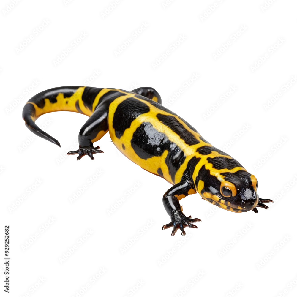 Salamander Isolated on a Transparent Background Salamander Isolated on a Transparent Background