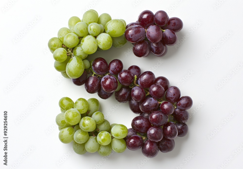 Assorted fresh green and red grapes Assorted fresh green and red grapes