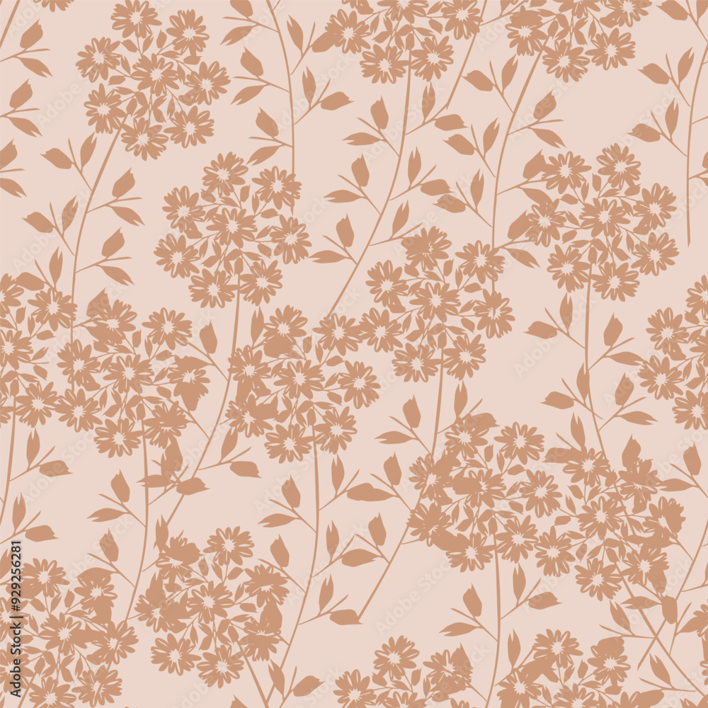 Textile and digital seamless floral vector design Textile and digital seamless floral vector design
