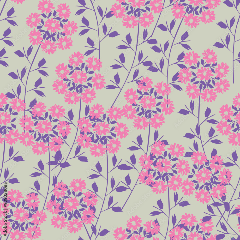 Textile and digital seamless floral vector design Textile and digital seamless floral vector design