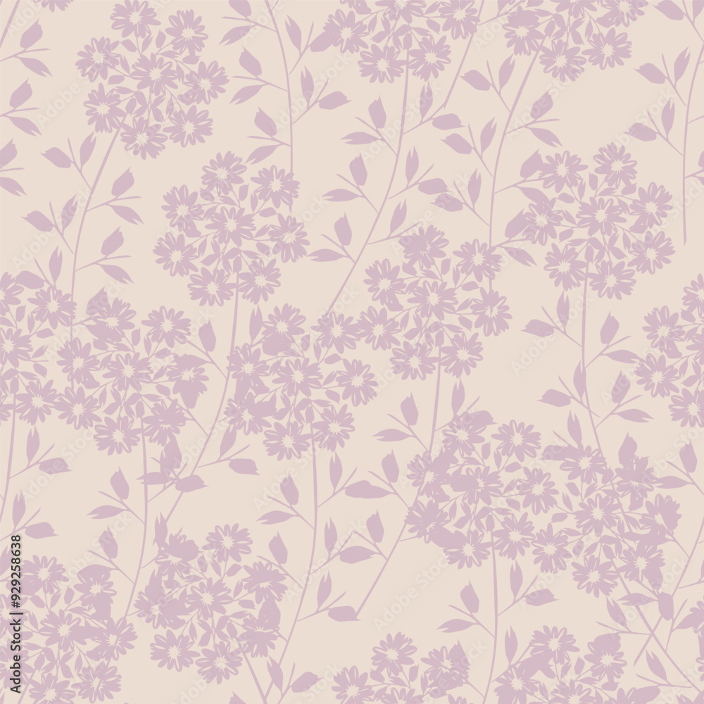 Textile and digital seamless floral vector design