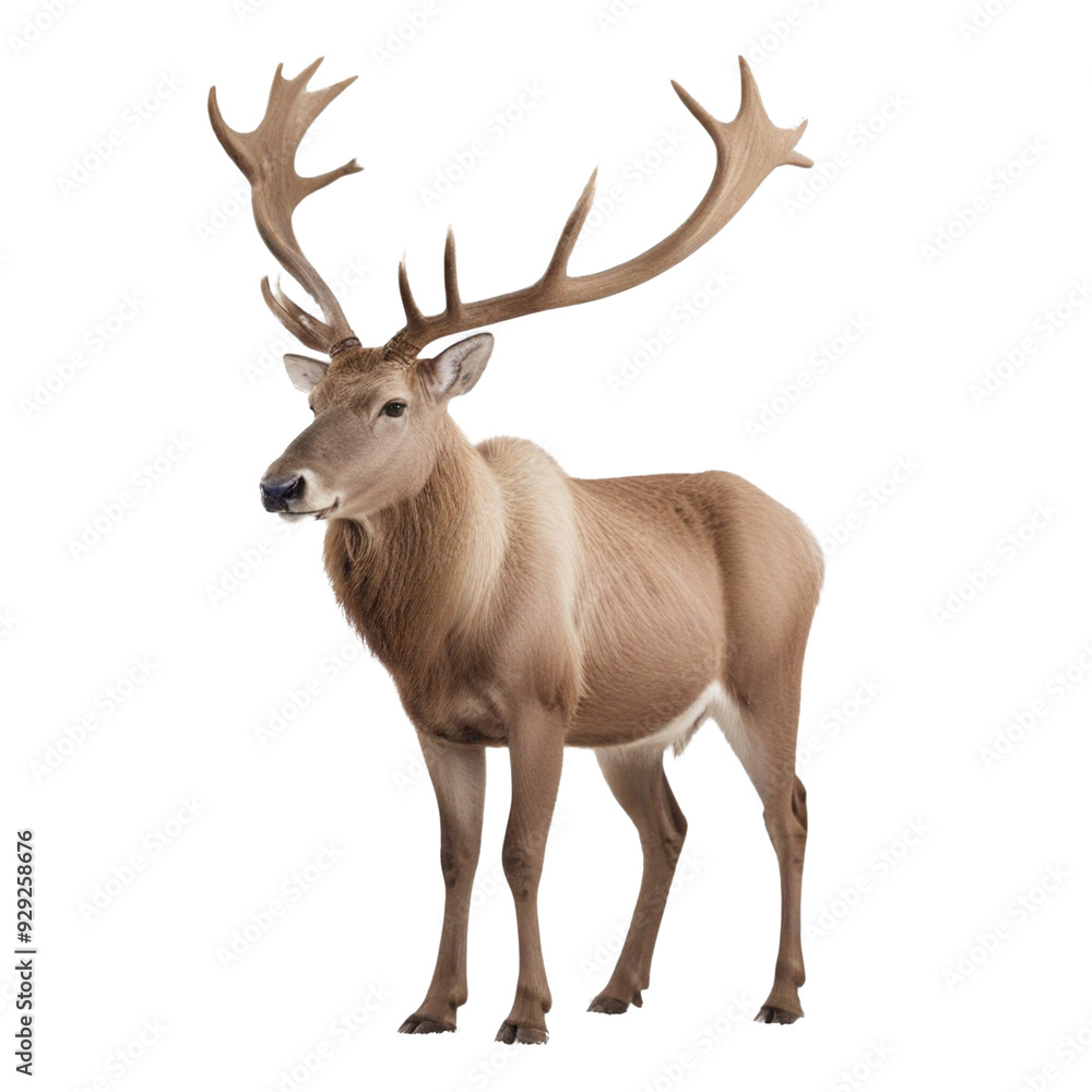 Deer isolated on a Transparent Background Deer isolated on a Transparent Background