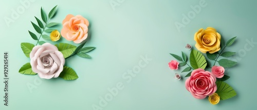 pink, yellow, and orange blooms amongst leaves