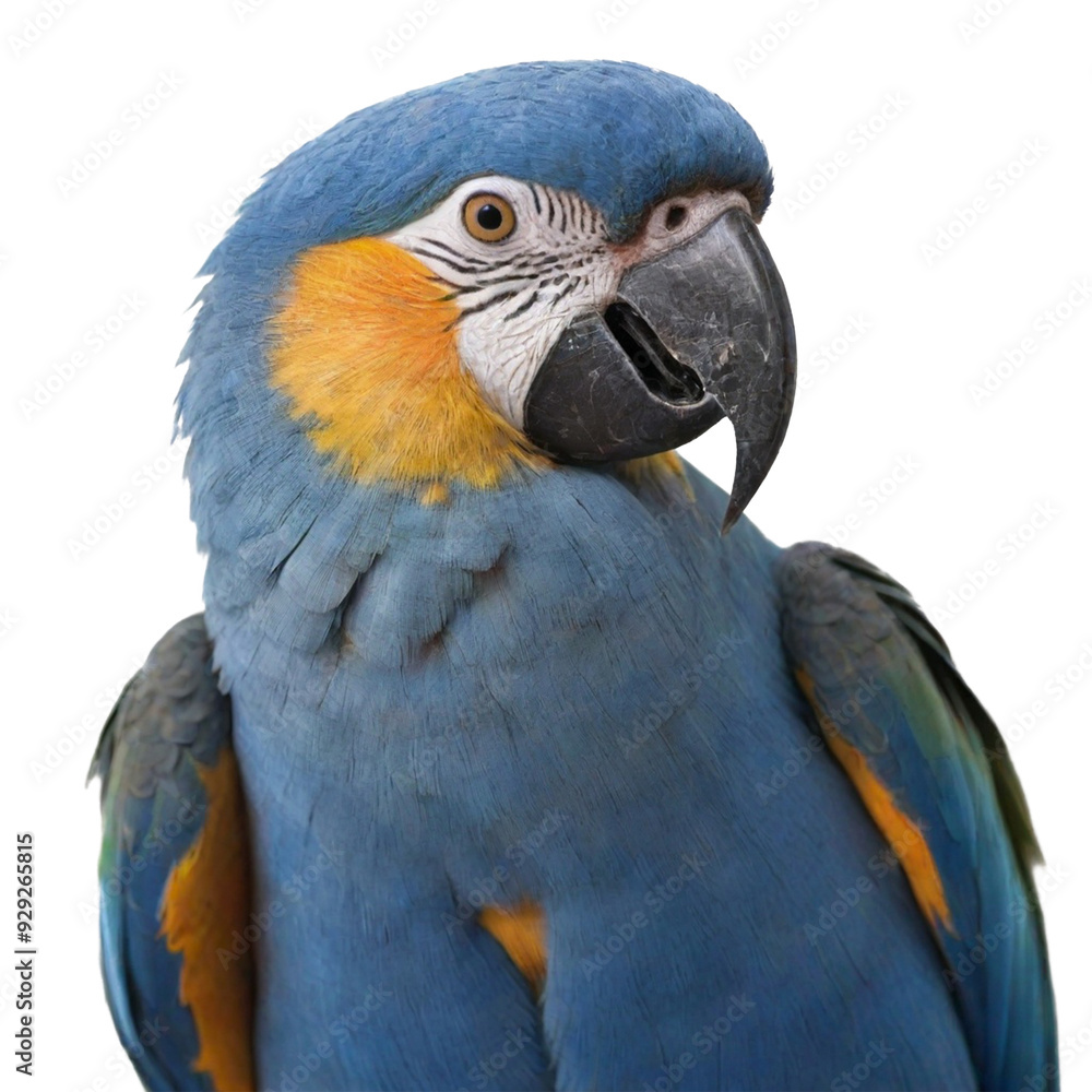 Obraz premium Parrot photo isolated on Transparent background