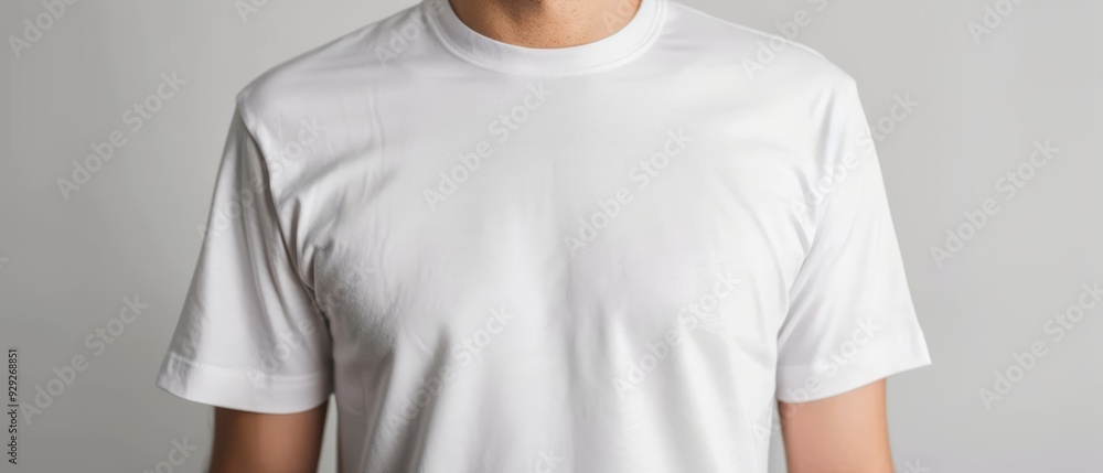 A man dons a white T-shirt and wears both a black hat and a black baseball cap A man dons a white T-shirt and wears both a black hat and a black baseball cap
