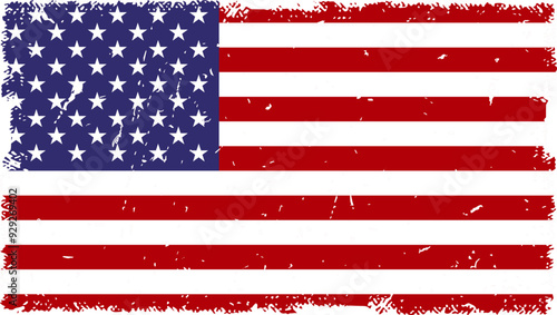 US american  flag Grunge splash texture emblem icon logo banner