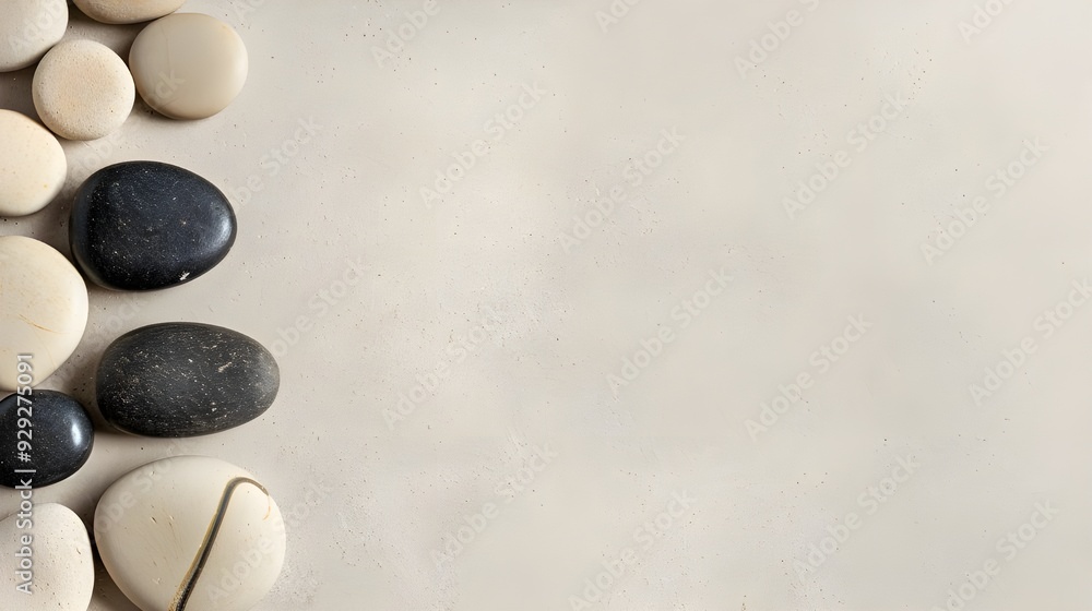 Smooth Stones on White Background: A simple yet elegant arrangement of smooth river stones, featuring a variety of shapes, colors, and textures, set against a crisp white background. Smooth Stones on White Background: A simple yet elegant arrangement of smooth river stones, featuring a variety of shapes, colors, and textures, set against a crisp white background.