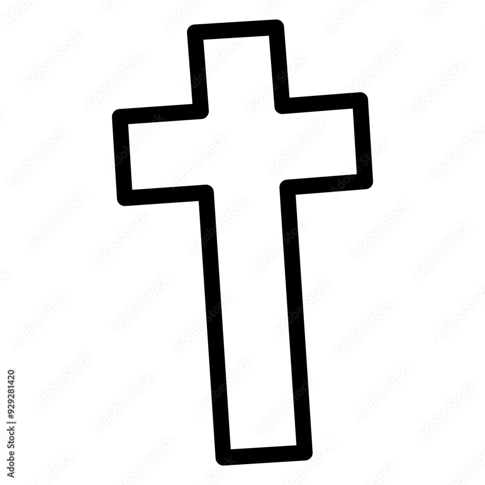 Cross Outline Cross Outline