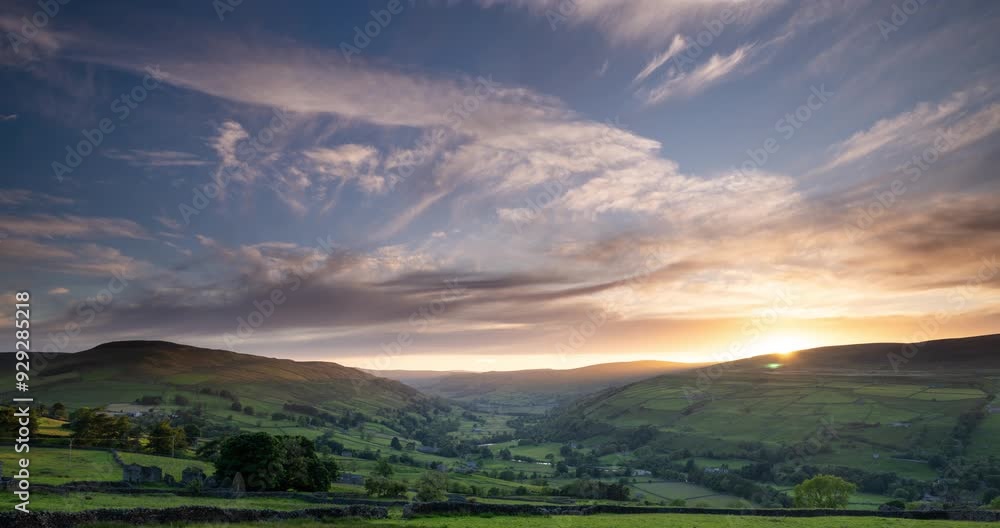 Timelapse of sunset in Swaledale Timelapse of sunset in Swaledale