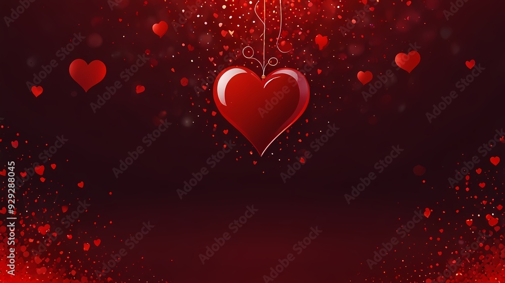 Close-up of a single red heart with soft bokeh lights in the background, ideal for romantic or Valentine's Day designs. Close-up of a single red heart with soft bokeh lights in the background, ideal for romantic or Valentine's Day designs.