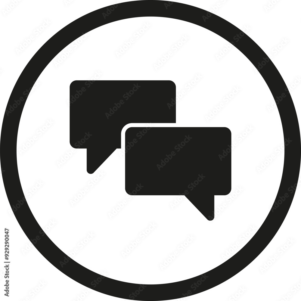 Naklejka premium Chat Message Icon