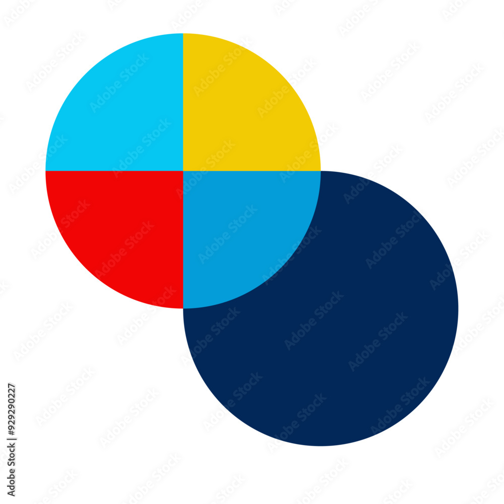 Modern circle in bauhaus style Modern circle in bauhaus style
