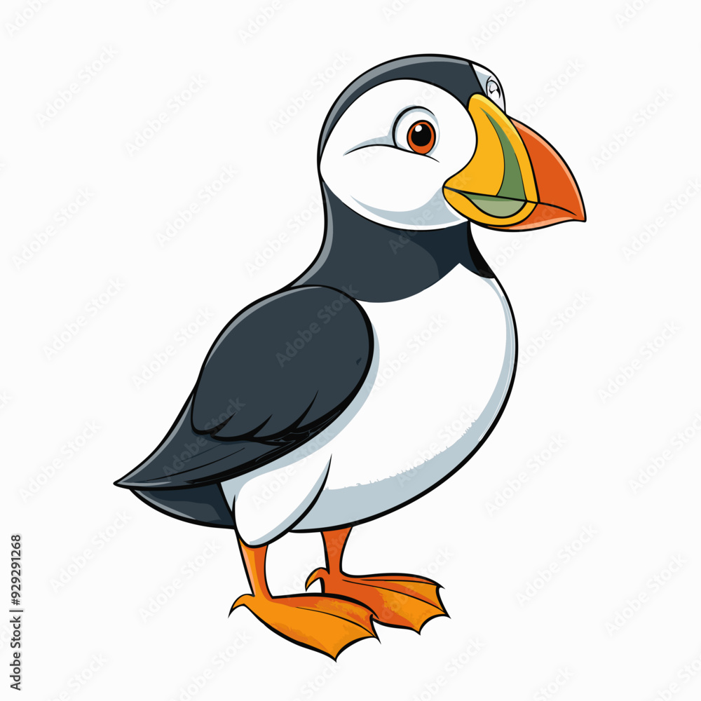 Puffin art vector illustration Puffin art vector illustration