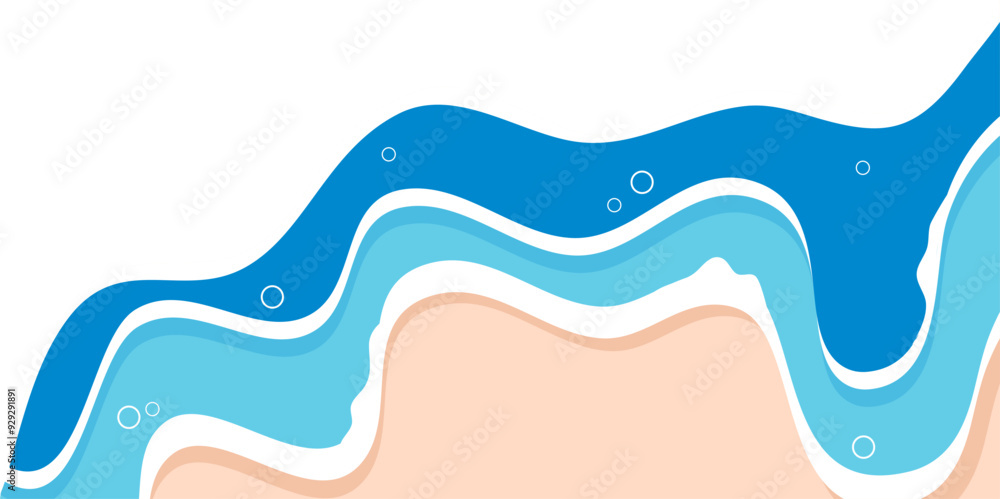 Beach landscape Illustration. Seashore corner. Beach landscape Illustration. Seashore corner.