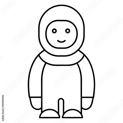 Astronaut art vector illustration