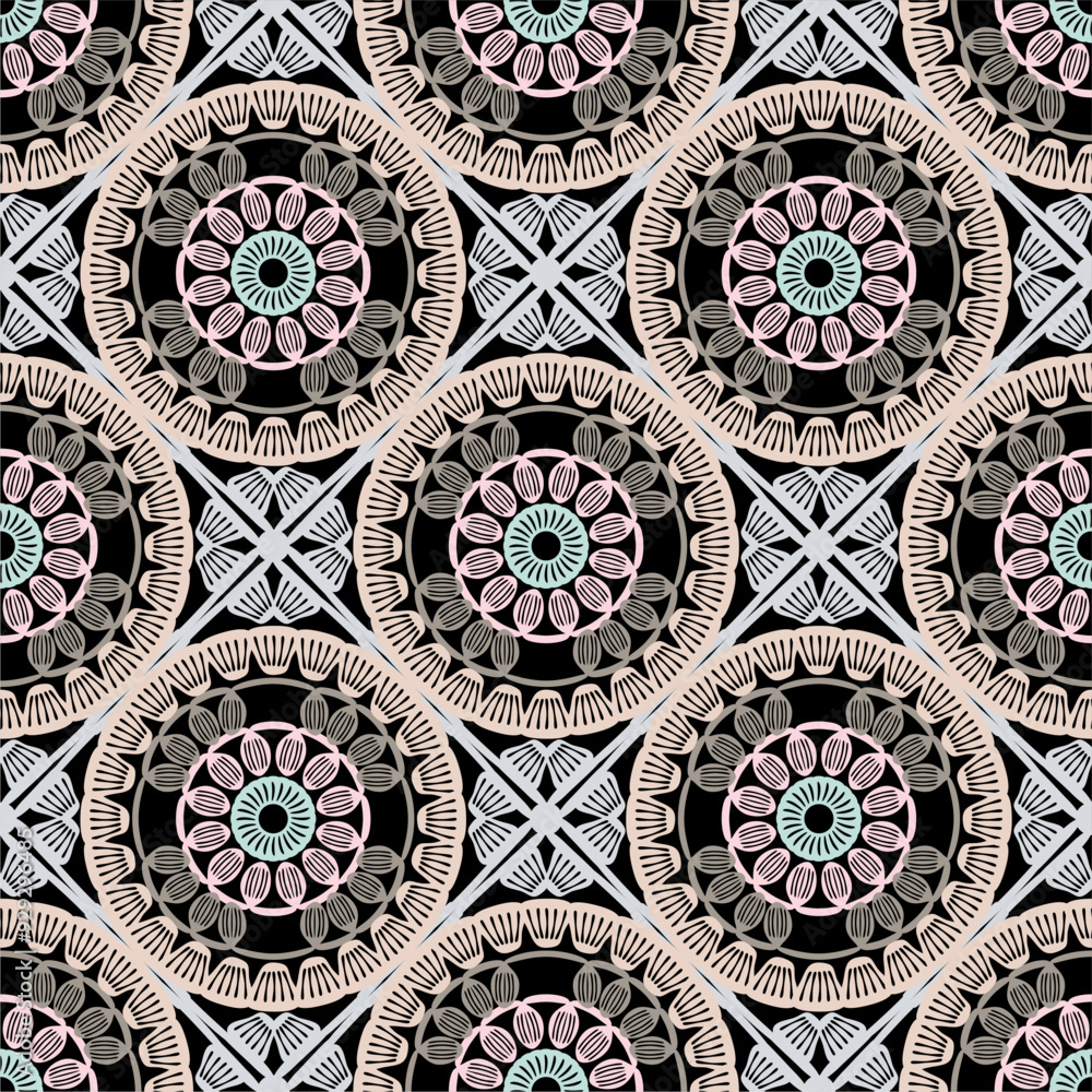 Pattern with crochet granny square wallpaper handmade decorative art design print Pattern with crochet granny square wallpaper handmade decorative art design print
