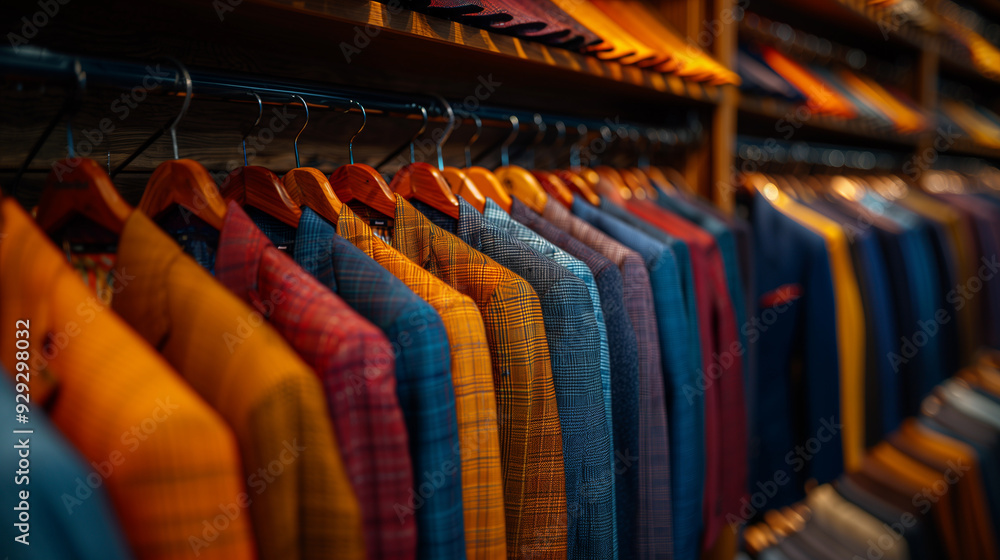 Close-Up of Business Suits in a Retail Boutique Close-Up of Business Suits in a Retail Boutique