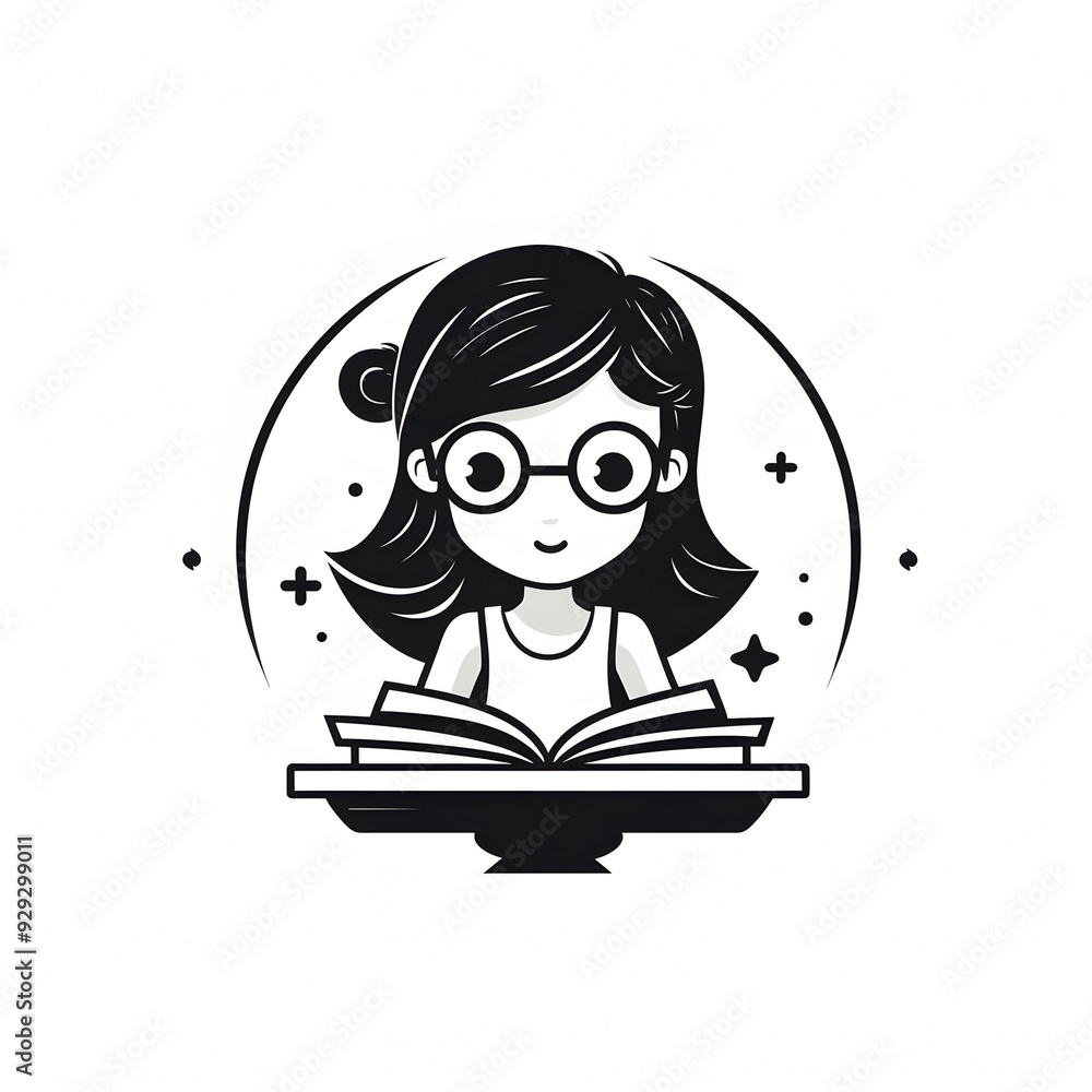 Illustrations of Children Reading Books in a Minimalist Style
Illustrations of Children Reading Books in a Minimalist Style