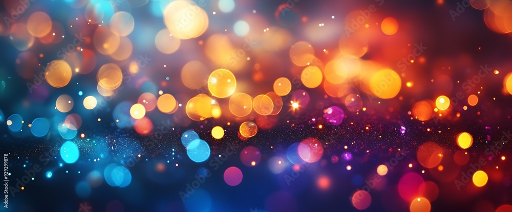Abstract colorful bokeh background with out of focus lights. Abstract colorful bokeh background with out of focus lights.