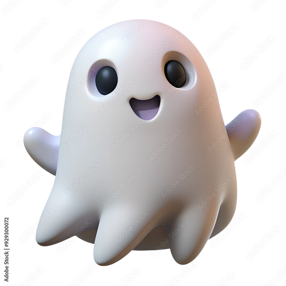 3D Halloween ghost, on a transparent background 3D Halloween ghost, on a transparent background