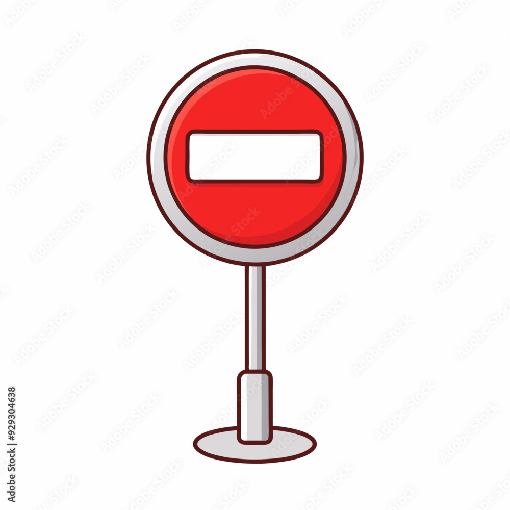 No entry traffic sign stock illustration No entry traffic sign stock illustration