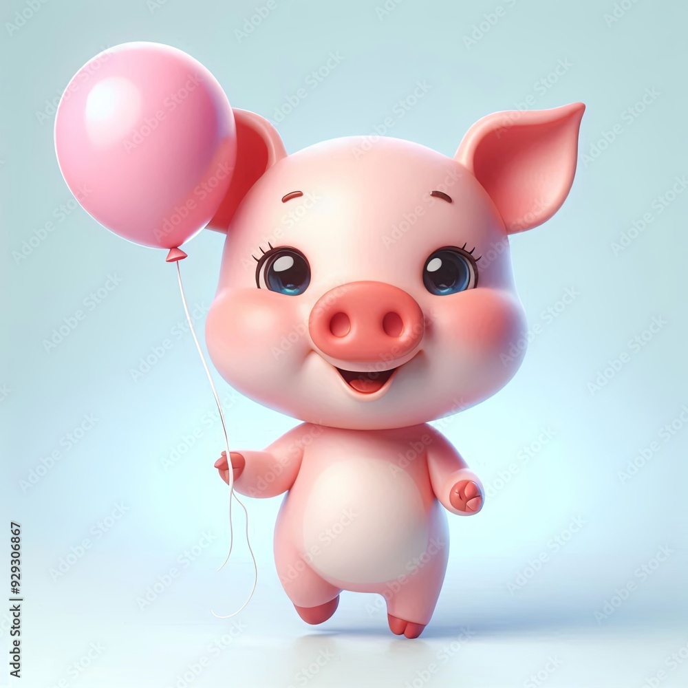 Cute Cheerful piglet with a balloon mascot, character 3d
Generative AI Cute Cheerful piglet with a balloon mascot, character 3d
Generative AI