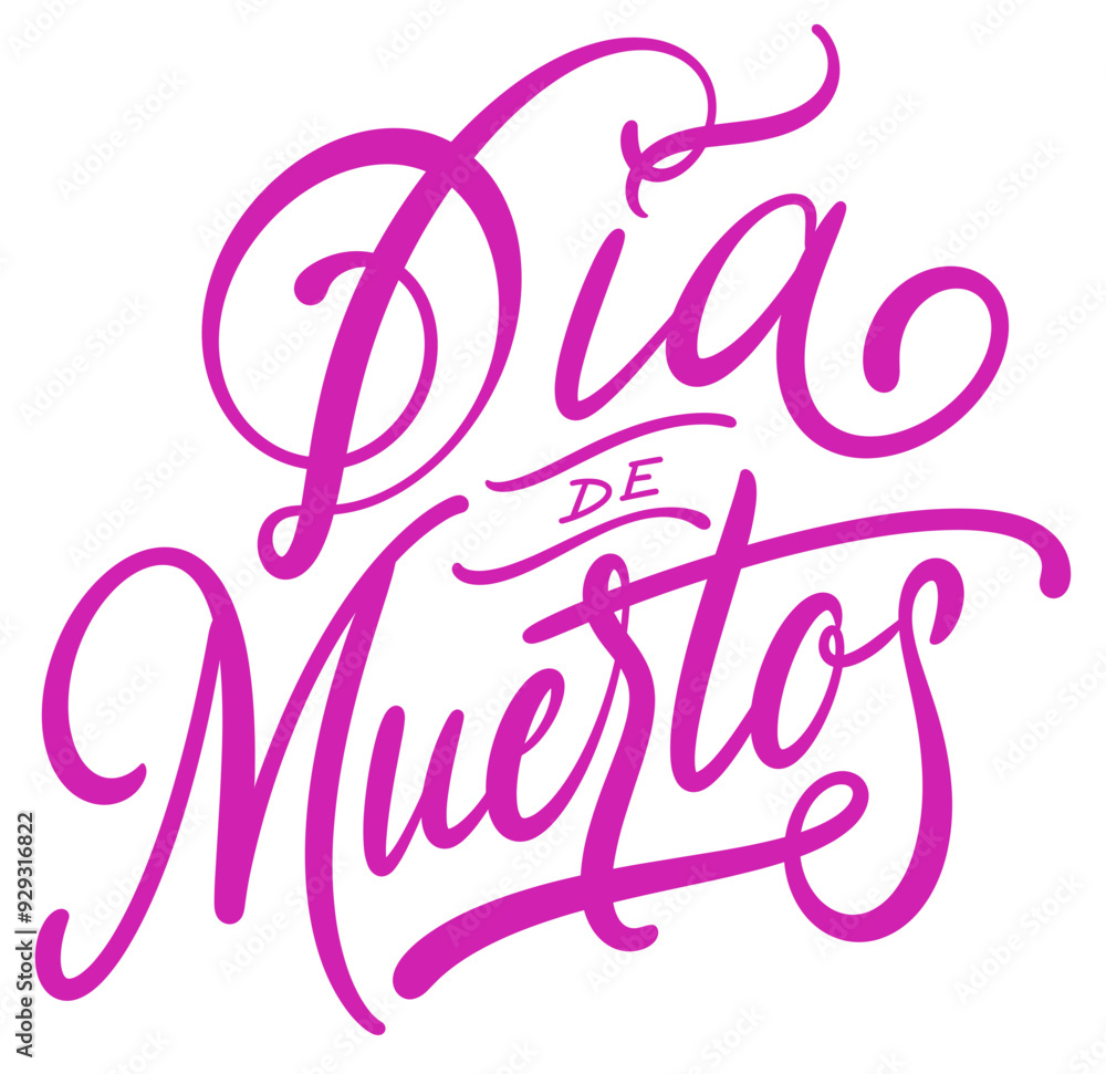 Dia de Muertos Handwriting Lettering Dia de Muertos Handwriting Lettering