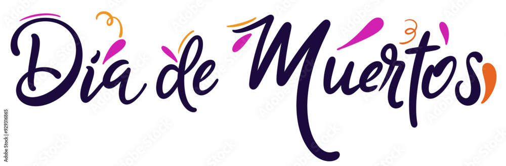 Dia de Muertos Handwriting Lettering Dia de Muertos Handwriting Lettering