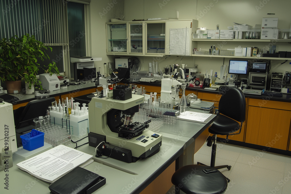 The science laboratory is a hub of innovation, where research and development are propelled by the use of advanced microscopes and various test tubes The science laboratory is a hub of innovation, where research and development are propelled by the use of advanced microscopes and various test tubes